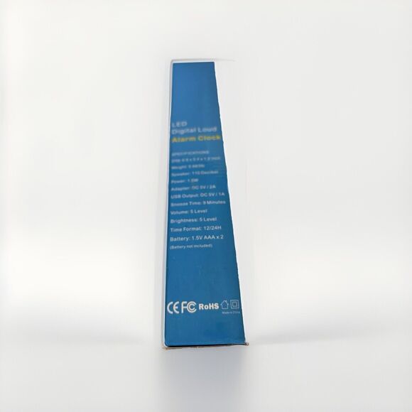 Digital Alarm Clock with USB Charger, Loud Large Display for Heavy Sleepers NEW - Picture 11 of 12